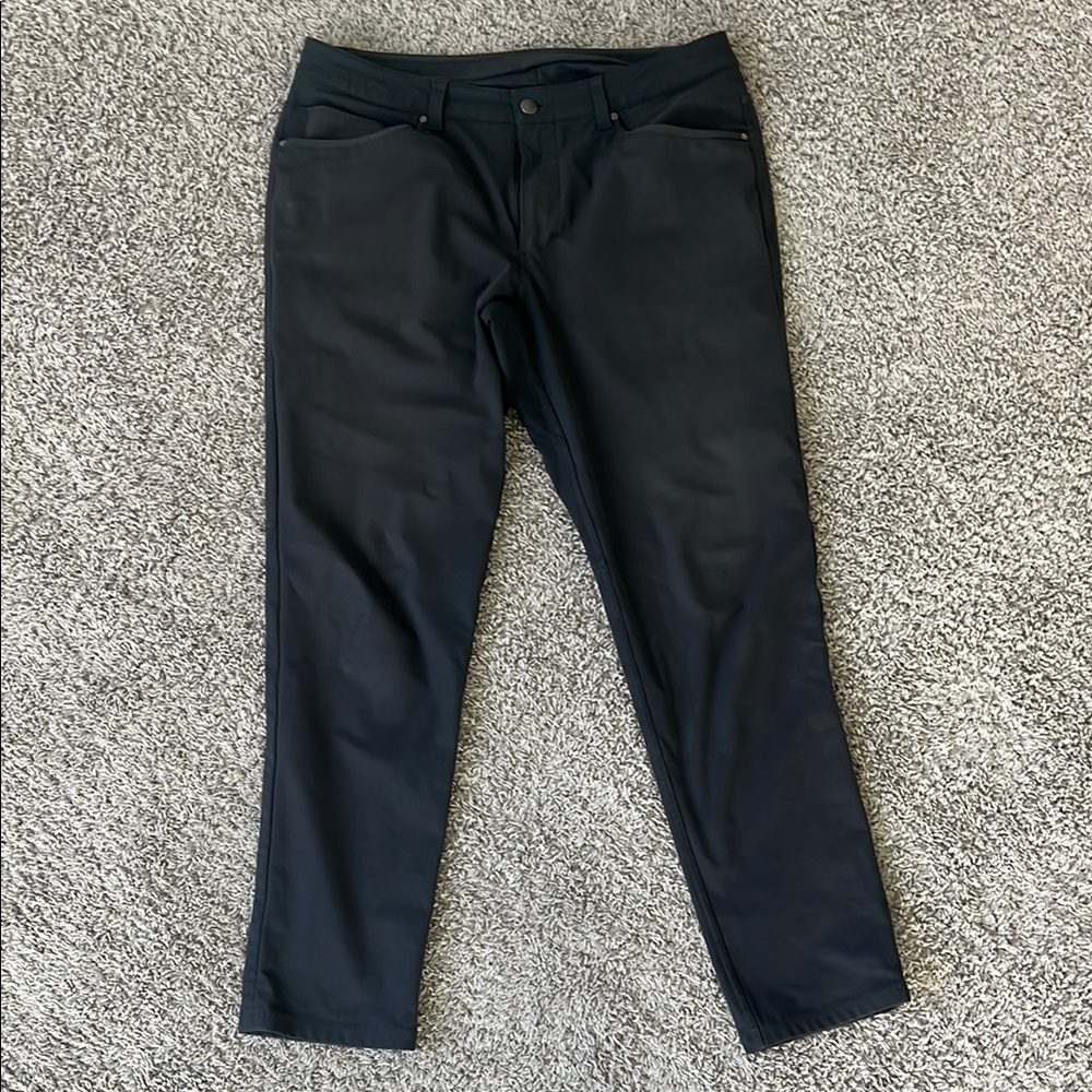Lululemon ABC Slim Fit 5 Pocket Grey Pants 34x32